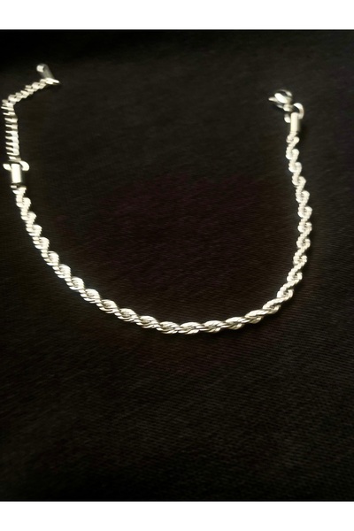 Aleda سوار ملتوي فضي من الفولاذ - للجنسين