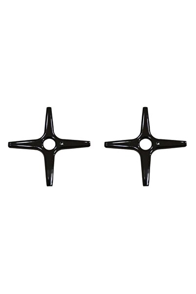 Uzel 2 Adet Ocak Küçültücü Cezvelik Paslanmaz Siyah Emayeli