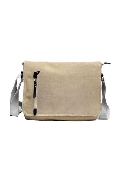 Aesthia Geanta Messenger Model Canvas Culoare Bej