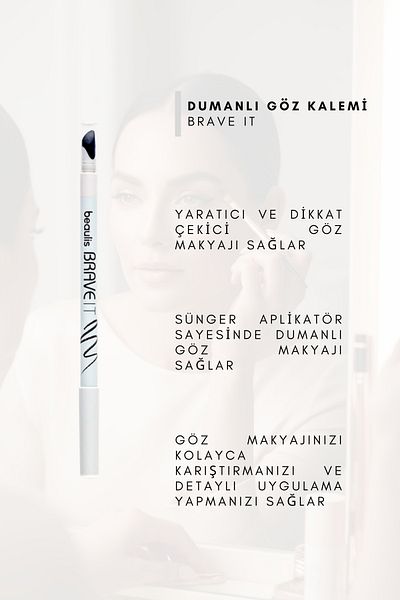 beaulis Brave It Smokey 100 Model Eye Pencil - Black