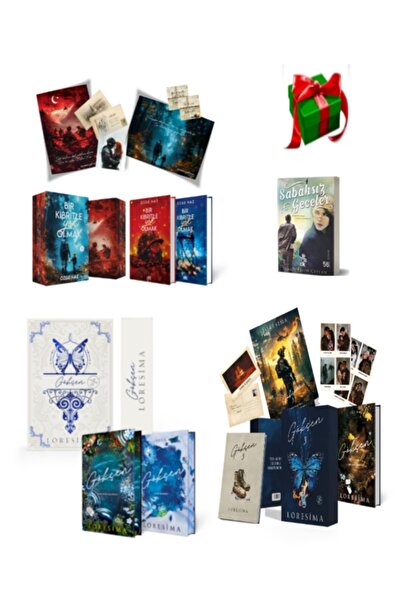 Ephesus Yayınları Gökçen 1, 2, 3 ve Bir Kibritle Yok Olmak 1, 2 Loresima ve Özge Naz Kutulu Set 5 Kitap Ciltli