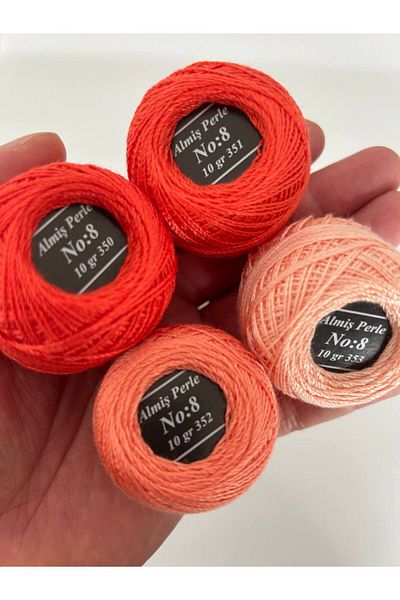 ALMİŞ Alış Perle Etamin-Cross-Stitch 80 Thread Set (10 Gr-No:8)