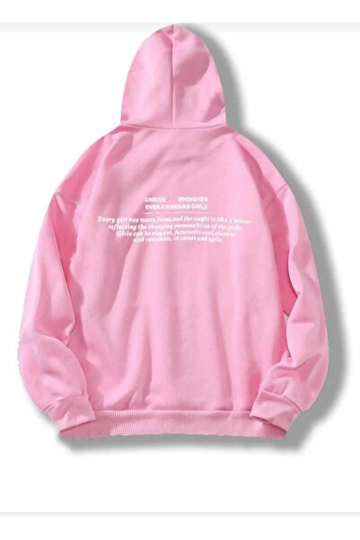 KOZİA OUTDOORS unisex oversize φούτερ με εμπριμέ κουκούλα