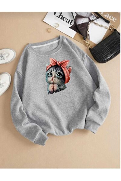 KOZİA OUTDOORS Printed Oyaka Unisex Oversize Sweatshirt