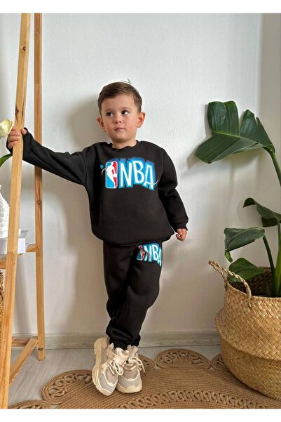 pırıltı kids Erkek Çocuk NBA Baskılı Eşofman Takımı