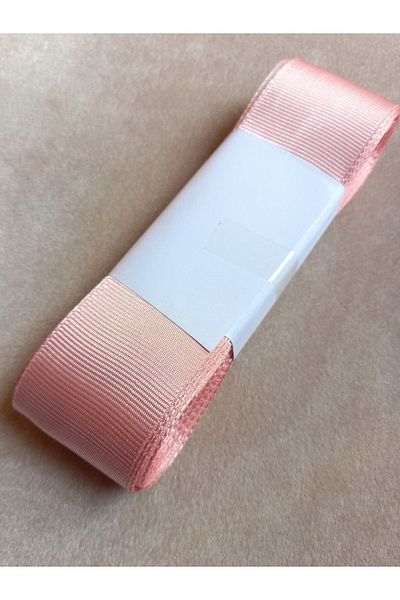 yörük tuhafiye 10 Meters Grosgrain Ribbon - Powder Pink, 4 cm One Ball