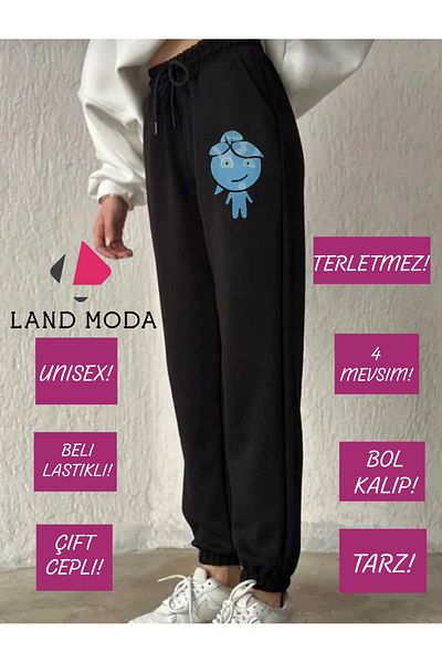 LAND MODA Φούτερ Jogger με ψηλό ελαστικό πόδι