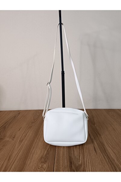 Ecce baggs Mini Urban Beyaz Çapraz Askılı Fermuarlı Ayarlanabilir Askılı Mode...