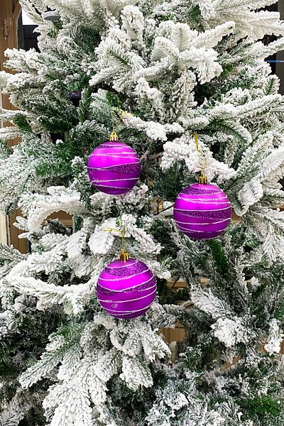 Yusuf Dirik YD Party Supplies Luxury Glitter Christmas Tree Ball - 8 cm Size 3 Pieces with Acetate Box