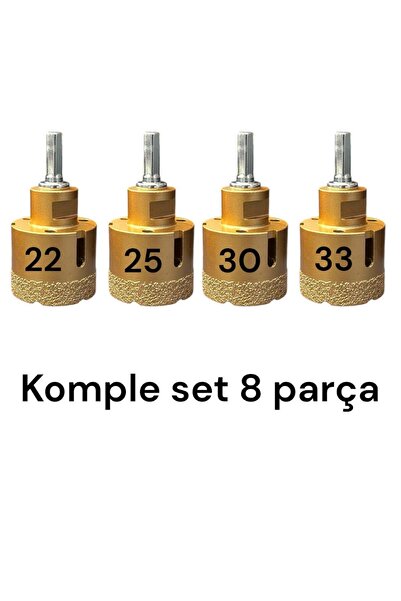 SERA (Sera Panç) 22-25-30-33 Mm Fayans Mermer Granit Seramik Delme Panç Seti Elmaslı