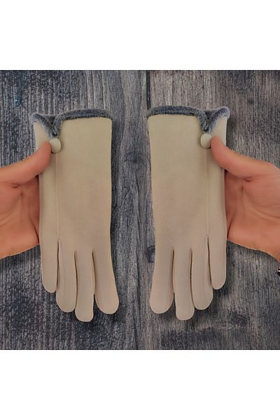 Algitsin O L A Women's Cashmere+Furry+Touch Medium Thick Standard Size Gloves