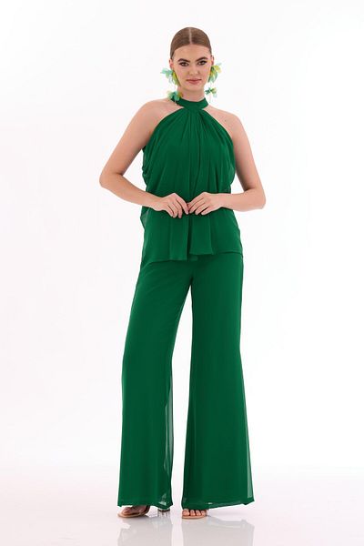 Carmen Kombinéza Halterneck Emerald Chiffon