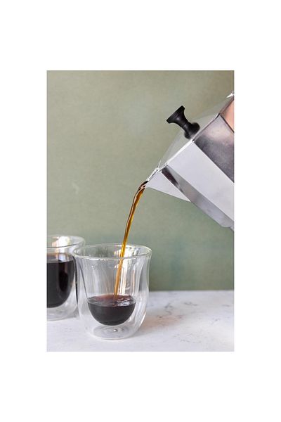 La Cafetiere ماكينة صنع الإسبريسو فينيس المصنوعة من الألومنيوم المقاوم للتسرب بسعة 290 مل
