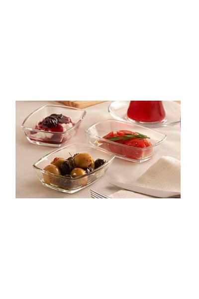 Paşabahçe (Pomegranate) Breakfast Plate - 3 Pieces - 12 X 8 X 3 cm