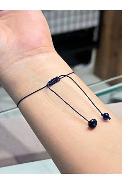 KEHRİBAREVİ EREĞLİ Damla Kehribar Ipli Şans Bilekliği Asansörlü Unisex Damla Kehribar Bileklik