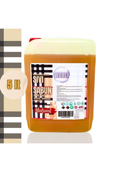 WBREX 5Lt Economic Size Nourishing and Repairing Liquid Hand Soap - B.Weekend Scented