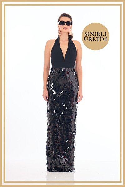 Carmen Limited Edition | ANDREA Siyah Uzun Elbise