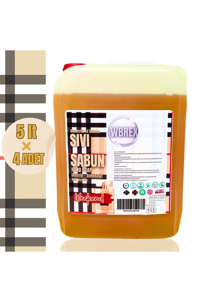 WBREX Besleyici ve Onarıcı Sıvı El Sabunu 5lt * 4Adet Ekonomik Boy B.Weekend ...