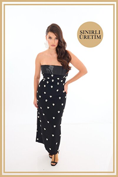 Carmen Limited Edition | ISABELLA Siyah Uzun Elbise