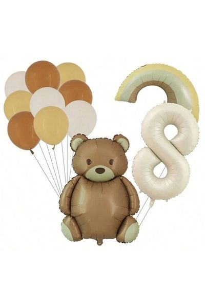 DÜVENCİ TİCARET Cute with Cloud Foil Age Balloon Set