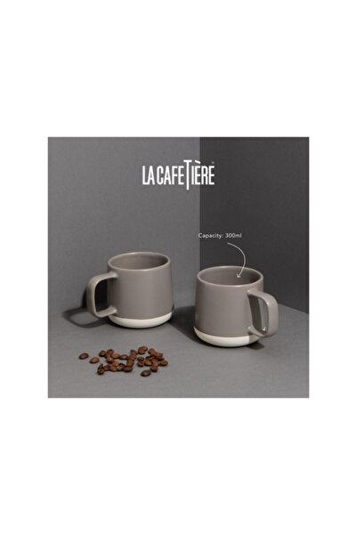 La Cafetiere 2-Piece Dishwasher Safe Stoneware Mug Set 300ml