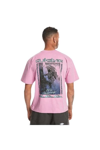 Quiksilver Back Flash Ss Eqyzt07605-pmp0 Ανδρικό μωβ μπλουζάκι