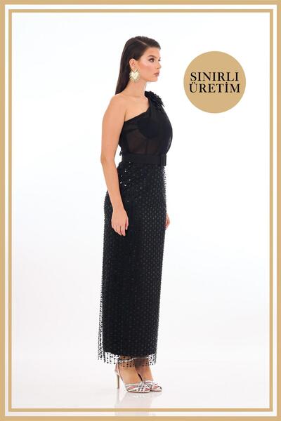 Carmen Limited Edition | ISADORA Siyah Midi Elbise