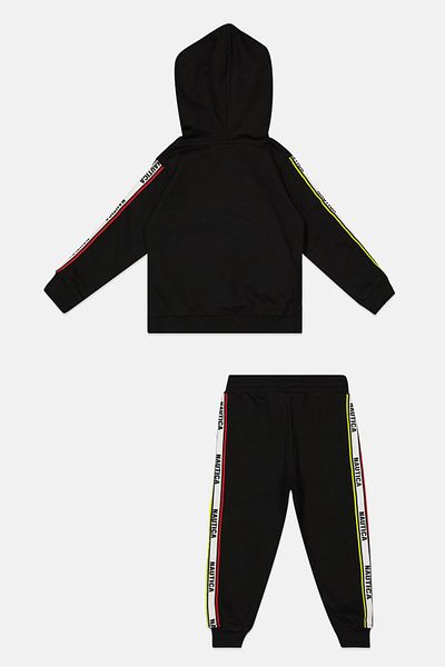 Nautica Kids Toddlers Boy 2 Pcs Sweat Top and Bottom Set, Black