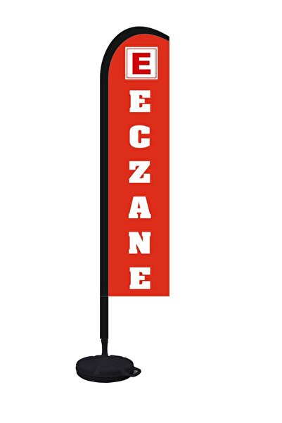 ÇELİKONLİNE Eczane Yelken Bayrak 75x400cm
