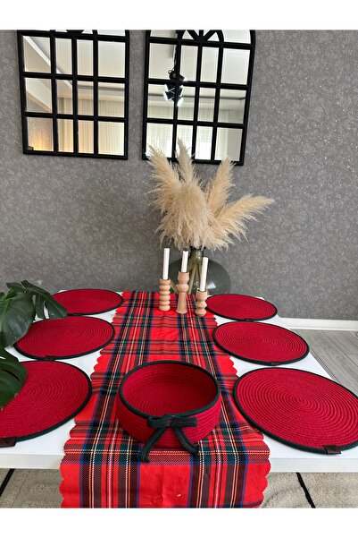 ERSU AHAT HOME DESİGN Jute, Wicker,Runner,American Service,Supla,Table Cloth,Coffee Table Cloth, Decor,Dressing Christmas Presentation