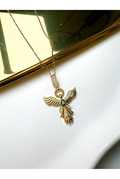 Roze & More قلادة فينيكس من الفولاذ