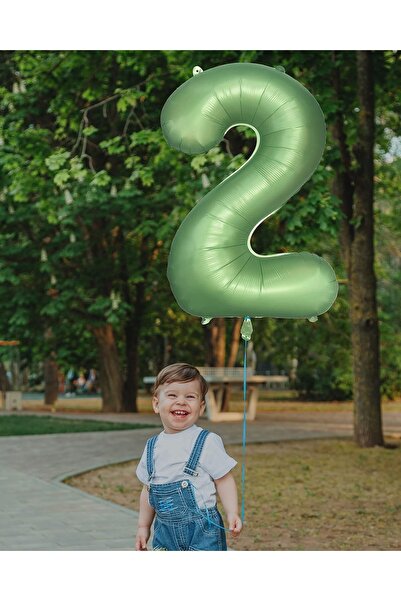 Bkmc RETRO YEŞİLİ MAT YEŞİL FOLYO YAŞ RAKAM FOLYO BALON