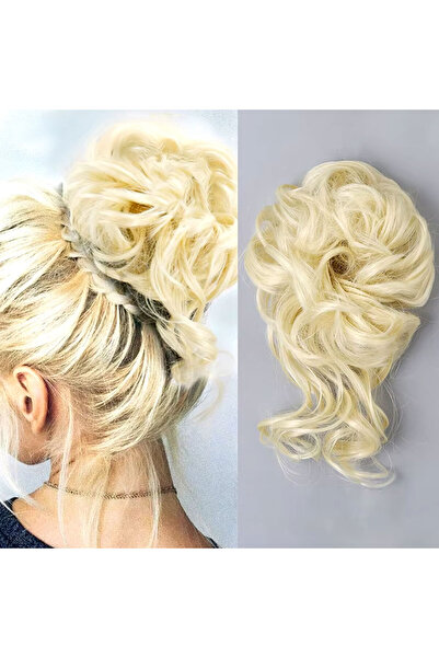 TAM TARZ Cataramă pentru coc cu păr platină și coadă elastică