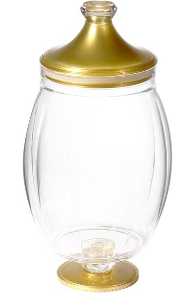 ORCHID ACRYLIC CANISTER L GOLD