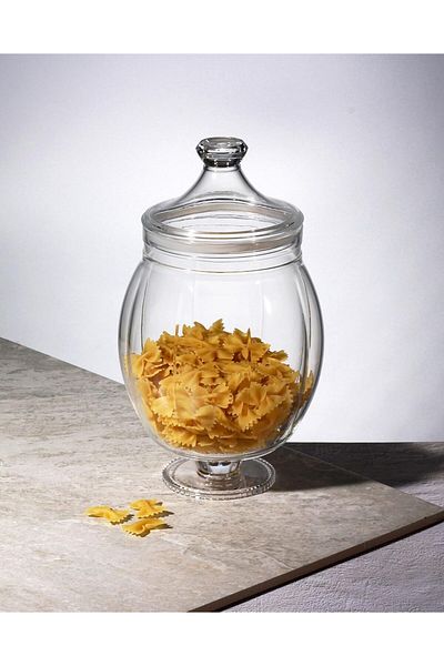 ORCHID ACRYLIC CANISTER M CLEAR