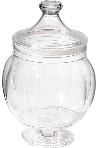 ORCHID ACRYLIC CANISTER S CLEAR