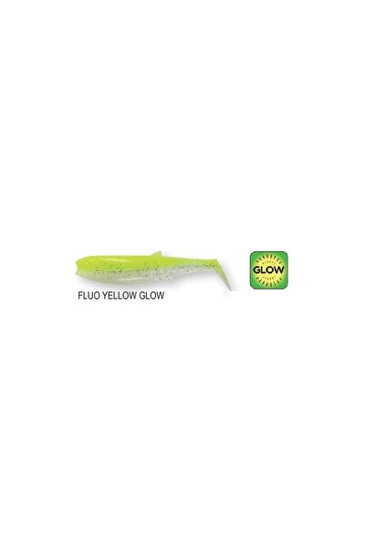 Savage Gear Cannibal Shad 10cm 9gr Silikon Yem Iğnesiz (ADET) Fluo Yellow Glow