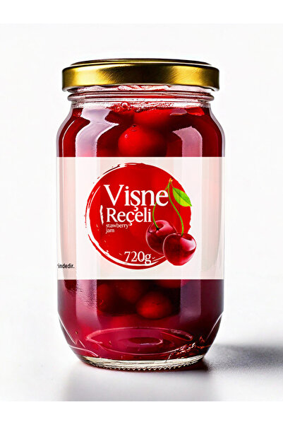 hayriye ana yöresel ürünler Vişne Reçeli - 720 gr (EV YAPIMI,GELENEKSEL)