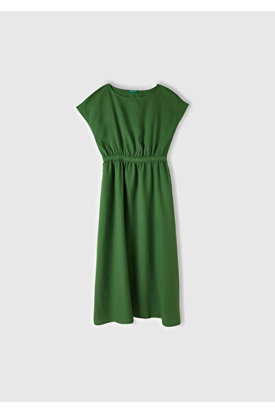 United Colors of Benetton Rochie de damă verde pal liliac și in amestecat cu ...