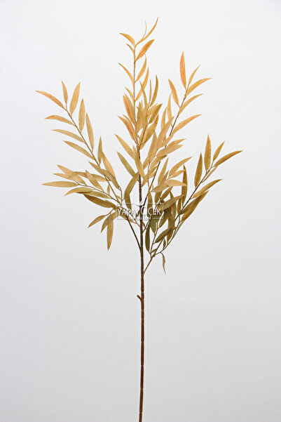 Yapay Çiçek Deposu Yapay Retro Söğüt Dalı 85 cm Yağ Yeşili