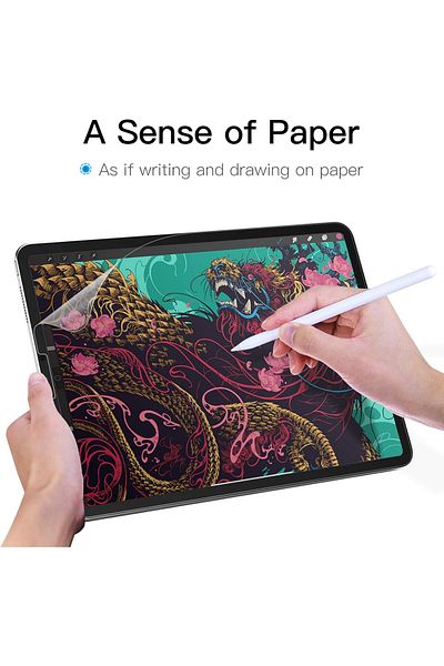 Novatis Galaxy Tab S8/S9/S10 Ultra - متوافق مع رسم مخصص يشبه الورق، نانو غير لامع مع ملمس ورقي لحماية الشاشة