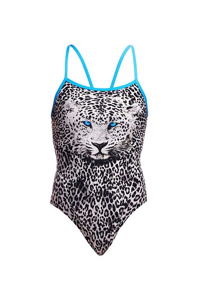 FUNKİTA Funkita Ss White Walker Women's Training Swimsuit with Thin Straps