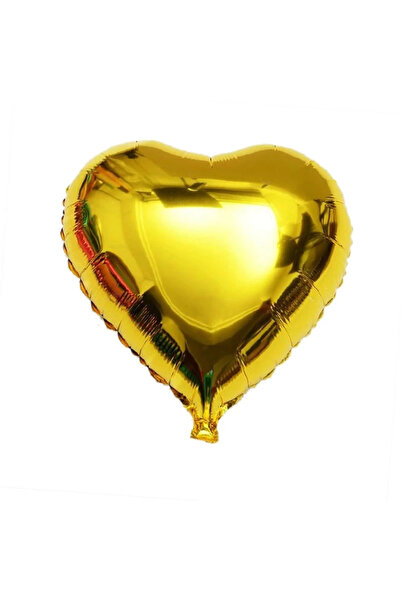 AL - KAR TİCARET Heart balloon foil yellow 60 cm 24 inches
