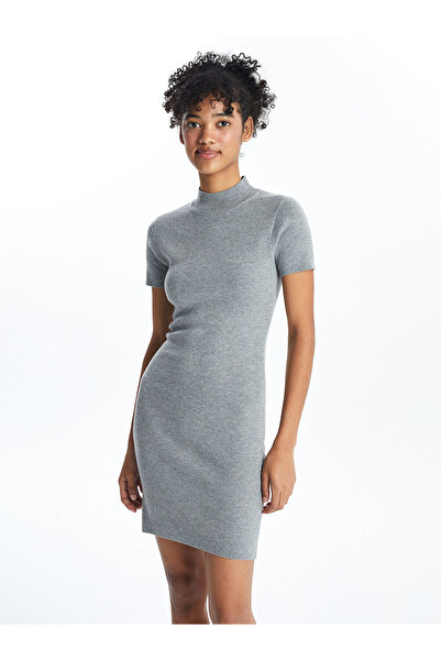 LC Waikiki Stand Collar Women's Knitwear Dress