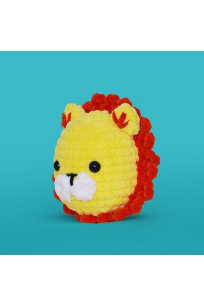 The Gookie Amigurumi Aslan Tığ Kiti, Amigurumi Örgü Seti, Tığ Işi Amigurumi Örgü Oyuncak Seti