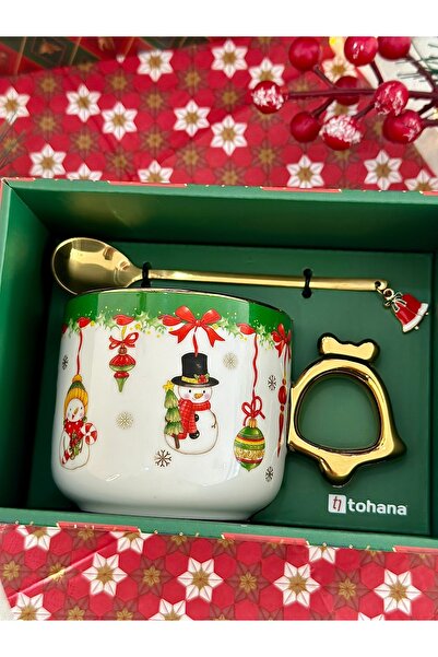 Tohana Happy New Year, New Year's Themed Special Boxed Mug & Spoon Gift