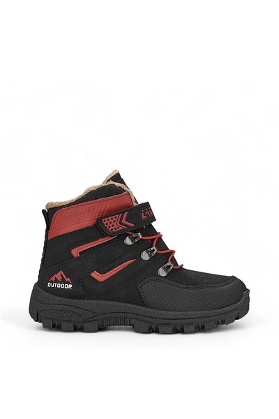 AlbiShoes Παιδικές μπότες για αγόρια με γούνα Velcro Cold Proof Winter Outdoor Trekking Παιδικές μπότες (26-35)