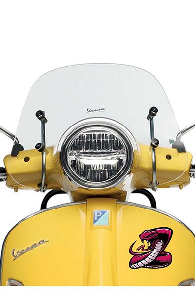 MegaSticker autocolant cobra roz Auto, Motocicletă, Cască, Laptop, Autocolant pentru geam 13x11 Cm