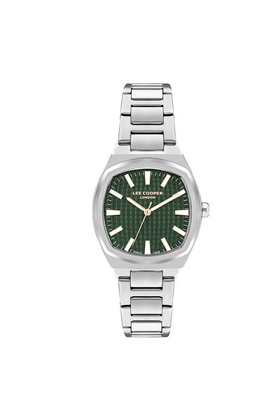 Lee Cooper Lee Cooper Women's 2035 Movement Watch, Analog Display and Metal Strap - LC07985.370, Green
