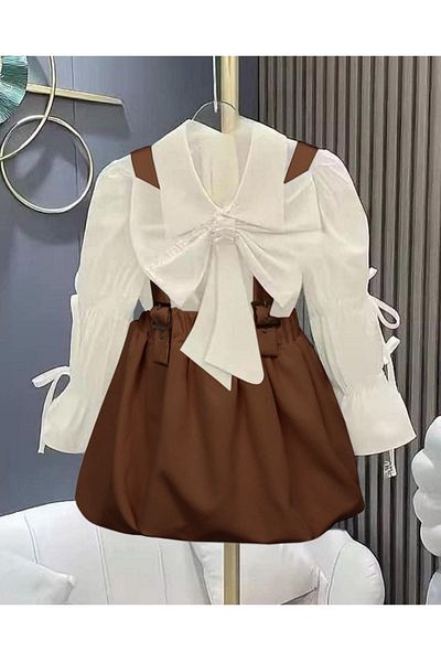 By Feyza Kids Collection КОМПЛЕКТ САЛОПЕТ ЗА МОМИЧЕ